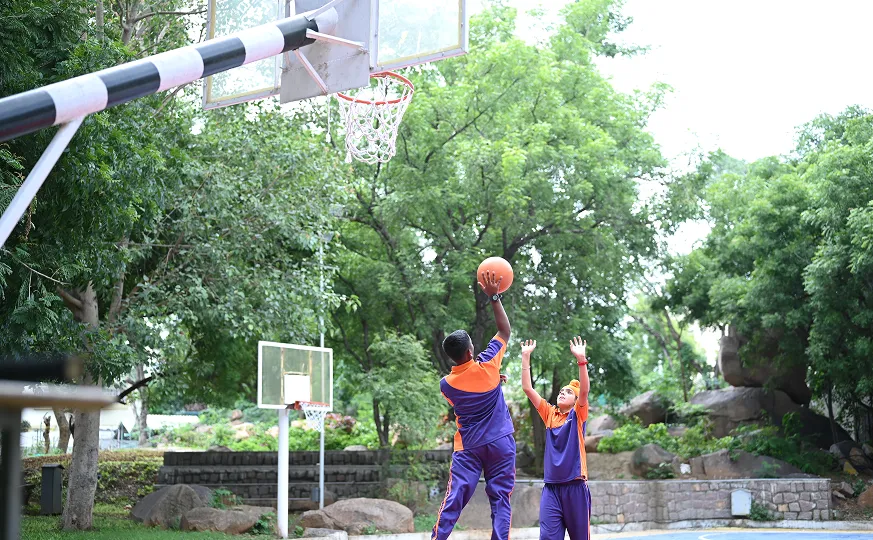A sports arena for confidence and teamwork.